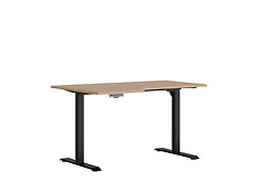 Charakteristika: 

•   Univerzálny pracovný stôl BIU/140/90/B/L z kolekcie SPACE OFFICE. 
•   Stôl v minimalistickom dizajne je vyrobený z laminovanej dosky, ktorá je charakteristická vysokou odolnosťou proti poškriabaniu. 
•   Stôl ponúka pracovnú dosku v rozmere 140x90 cm. Maximálna nosnosť dosky je do 40kg.
•   Doska obsahuje výrez na pravej strane (čelný pohľad). 
•   Hrúbka laminovanej dosky: 22 mm
•   O pevnú stabilitu sa postarajú kovové nôžky čiernej farby. Nôžky disponujú možnosťou nastavenia výšky. Vďaka tomu sa lepšie prispôsobia povrchu podlahy.
•   Tento stôl má k dispozícii elektrickú výšku nastavenia (od 72 - 120cm) - v pamäti má 4 úrovne výšky.
•   Súčasťou je tiež USB vstup. 
•   Dodávaný v demonte. 
