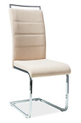 
	
		Jedálenská stolička H-441 je určená pre milovníkov moderného nábytku.
	
		
		• Skvelý vzhľad je zásluhou kovu a látky.
		• Novodobý dizajn dopĺňa jednoduchý tvar podnože a komfort zabezpečuje čalúnené sedadlo a mierne profilovaná opierka chrbta.
		• Vhodne doplní Vašu jedáleň, obývaciu izbu alebo kanceláriu.
	
		• V ponuke vo viacerých farebných prevedeniach: sivá tap.97, béžová tap.98.
		• Dodávané v demonte.
	
		
		Farba stoličky na Vašom monitore sa nemusí zhodovať so skutočným farebným prevedením produktu.


	 
