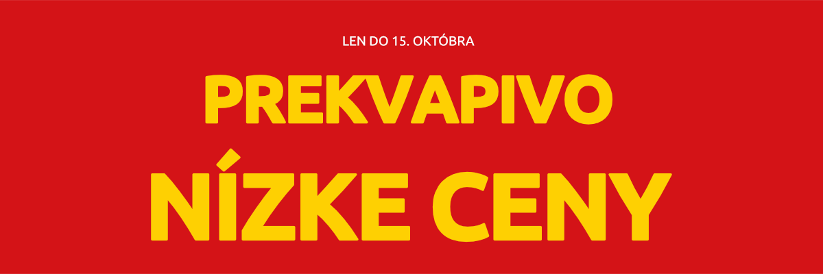 Prekvapivo nízke ceny. Akcia platí do 10. októbra 2024